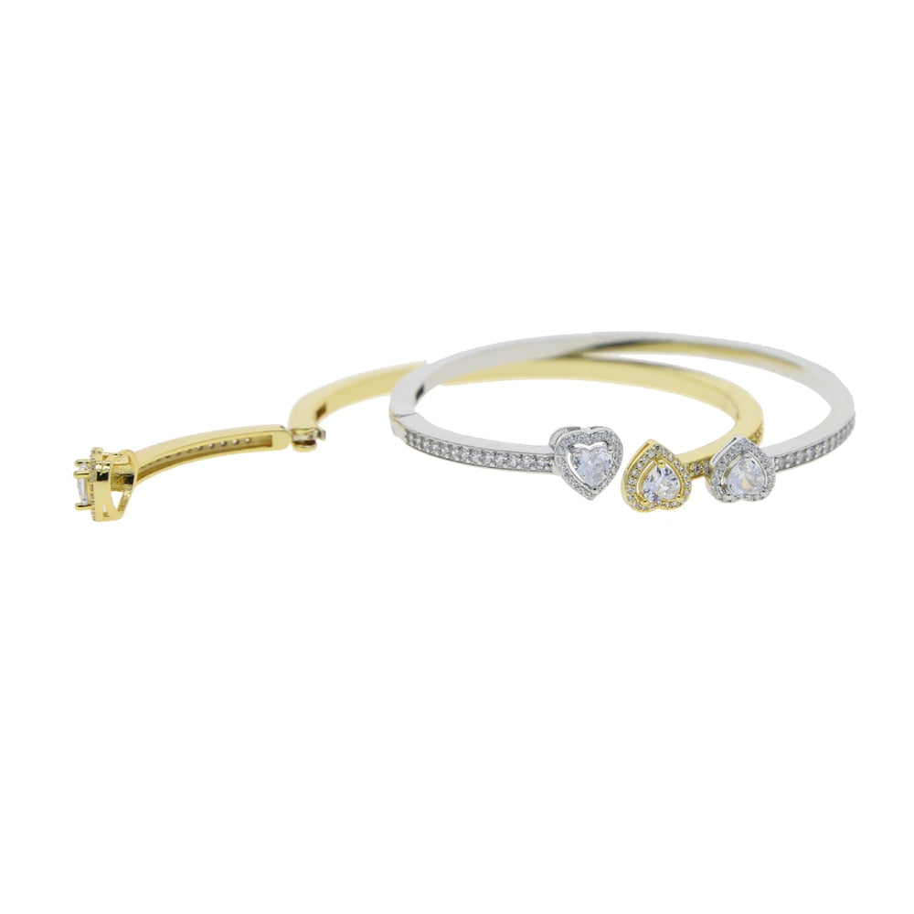 Icy Charm Bangle Bracelet