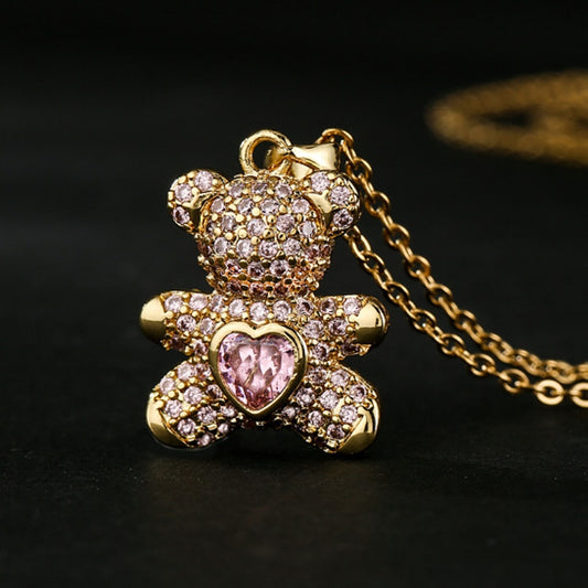 Icy Love Bear Necklace