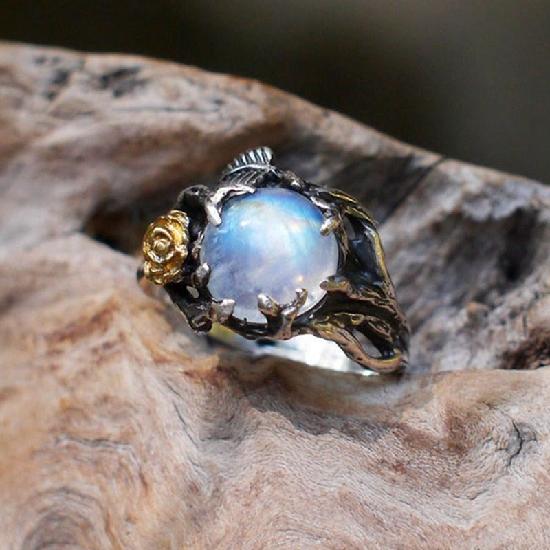 Luna Moonstone Ring