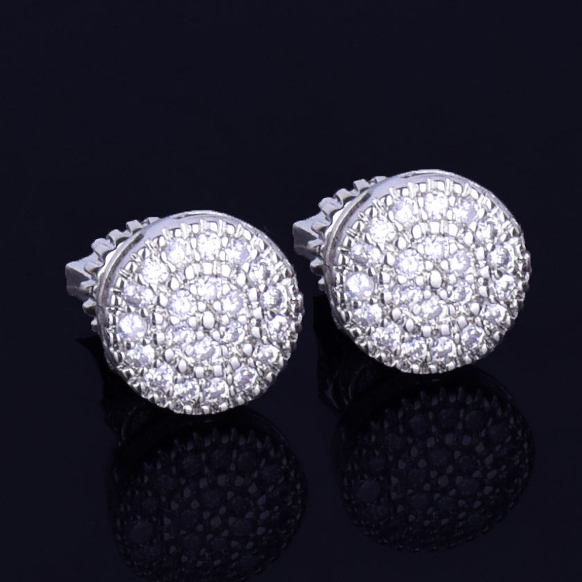 Nova 8MM Round Stud Earrings