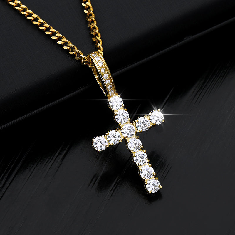 Icy Cross Necklace