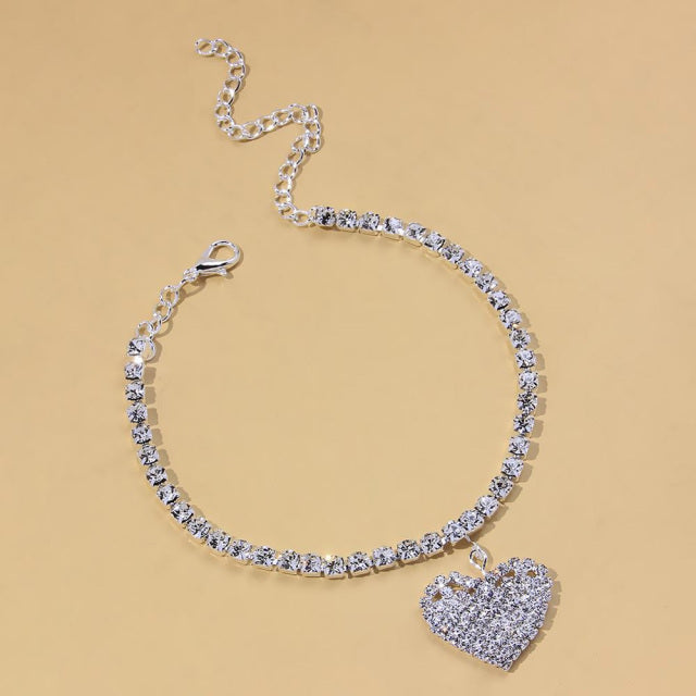 Dazzling Pendant Anklet