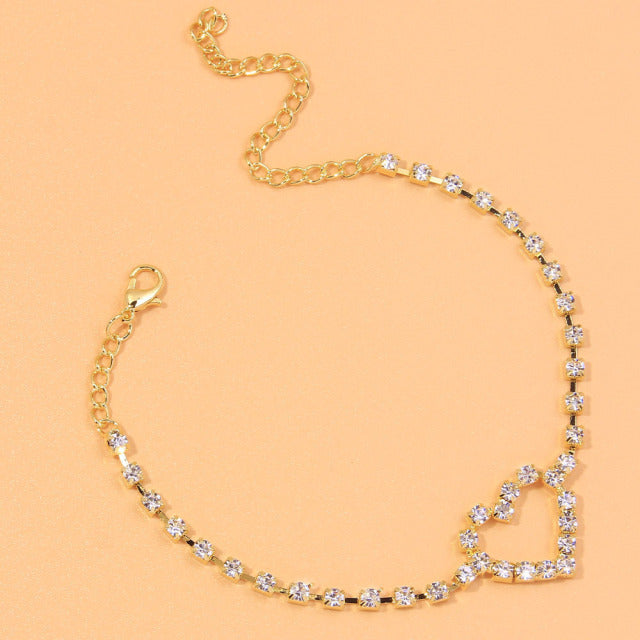 Dazzling Pendant Anklet