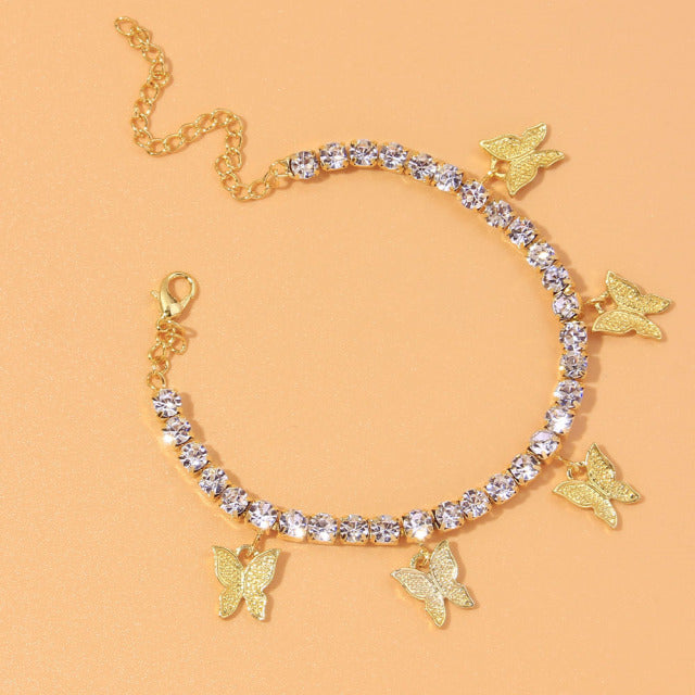 Dazzling Pendant Anklet