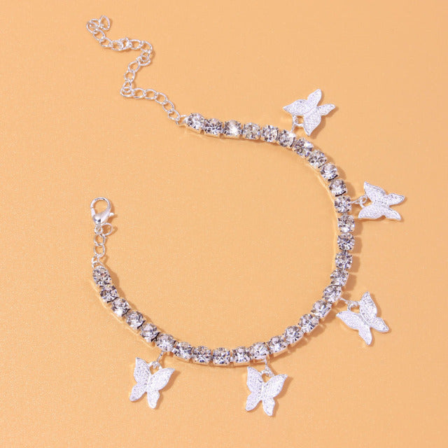 Dazzling Pendant Anklet