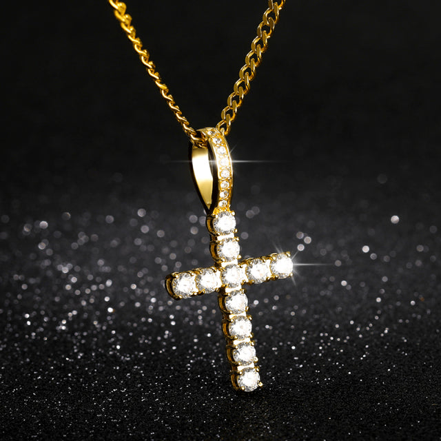 Icy Cross Necklace