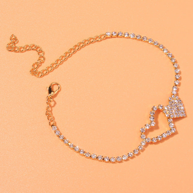 Dazzling Pendant Anklet