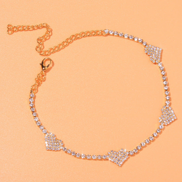 Dazzling Pendant Anklet