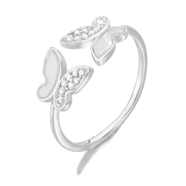 Minnie Crystal Butterfly Ring