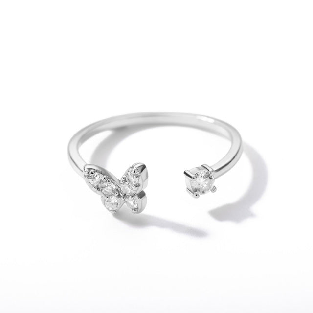 Minnie Crystal Butterfly Ring