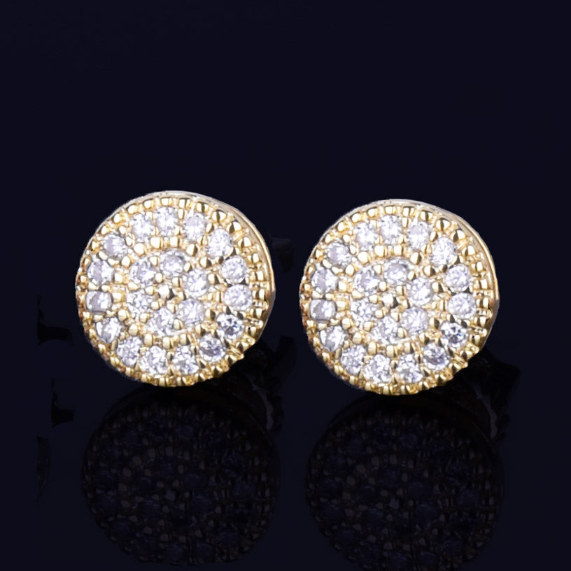 Nova 8MM Round Stud Earrings