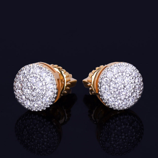 Nova 8MM Round Stud Earrings