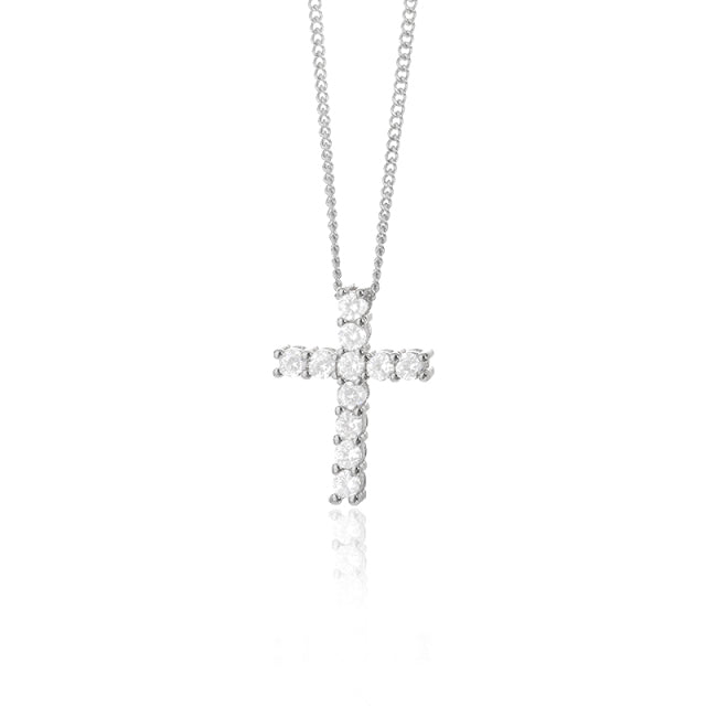 Icy Cross Necklace