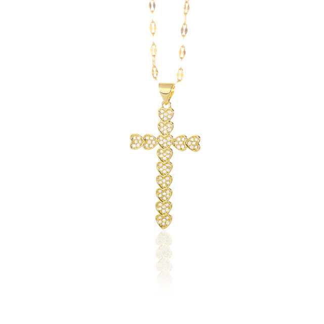 Icy Cross Necklace