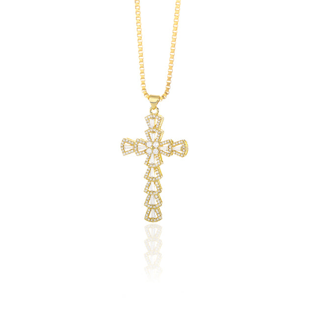 Icy Cross Necklace