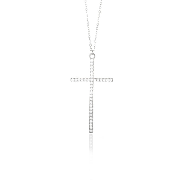 Icy Cross Necklace