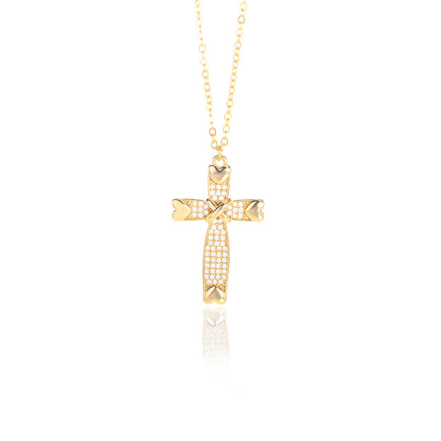 Icy Cross Necklace